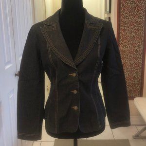 Bisou Bisou by designer Michele Bohbot Denim Blazer